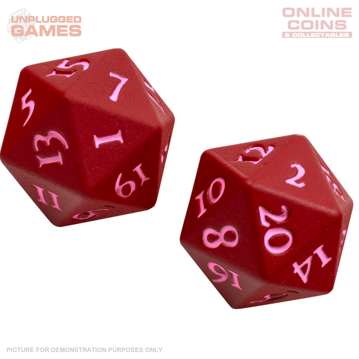 ULTRA PRO Vivid Heavy Metal D20 Dice Set - RED