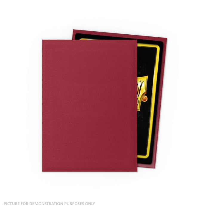 Dragon Shield 100 Standard Size Card Sleeves – Matte – Blood Red