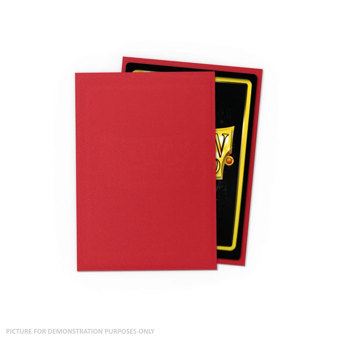 Dragon Shield 60 Japanese Size Card Sleeves - Matte Ruby