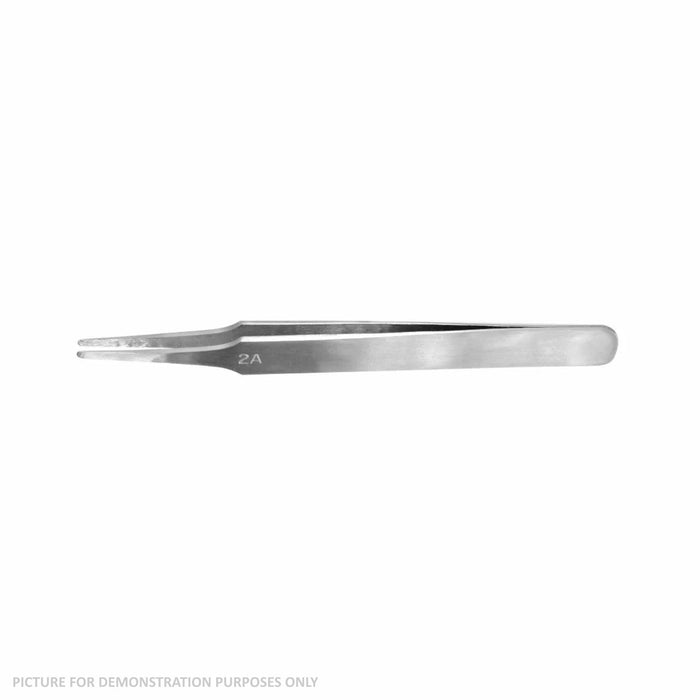 Vallejo Hobby Tools - Flat Rounded Stainless Steel Tweezers (120 mm)