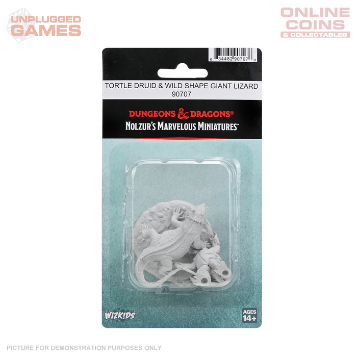 Dungeons and Dragons: Nolzur's Marvelous Miniatures - Tortle Druid & Wild Shape Giant Lizard