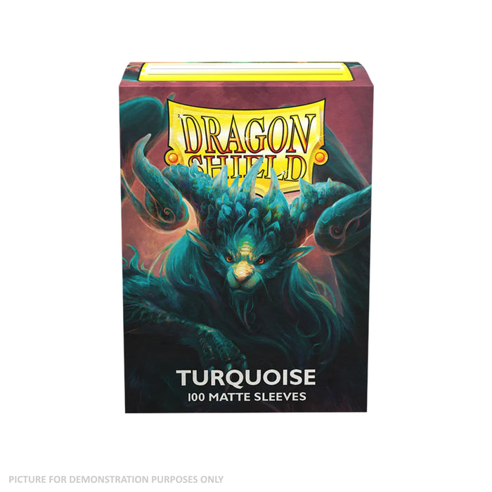 Dragon Shield 100 Standard Size Card Sleeves - Matte Turquoise