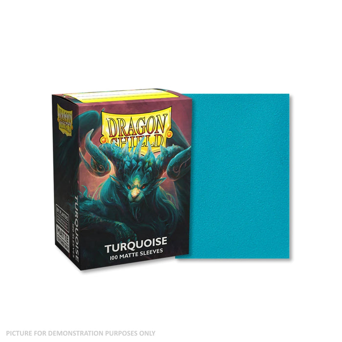 Dragon Shield 100 Standard Size Card Sleeves - Matte Turquoise