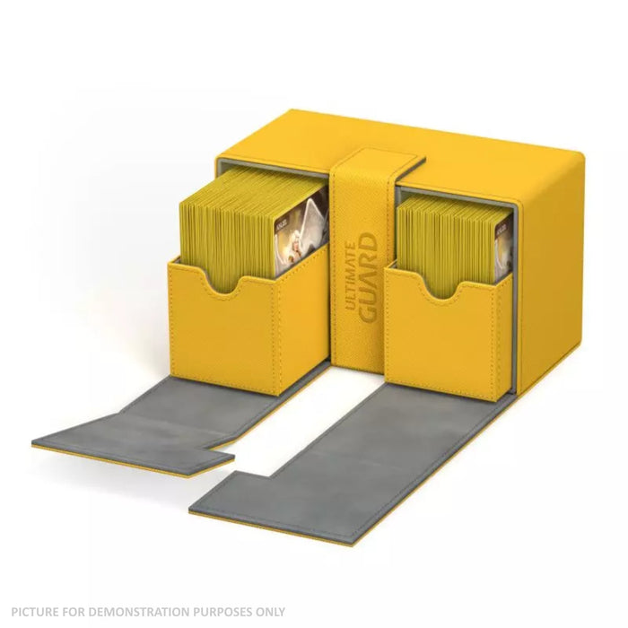 Ultimate Guard Twin Flip´n´Tray Deck Case 200+ Standard Size XenoSkin Amber Deck Box