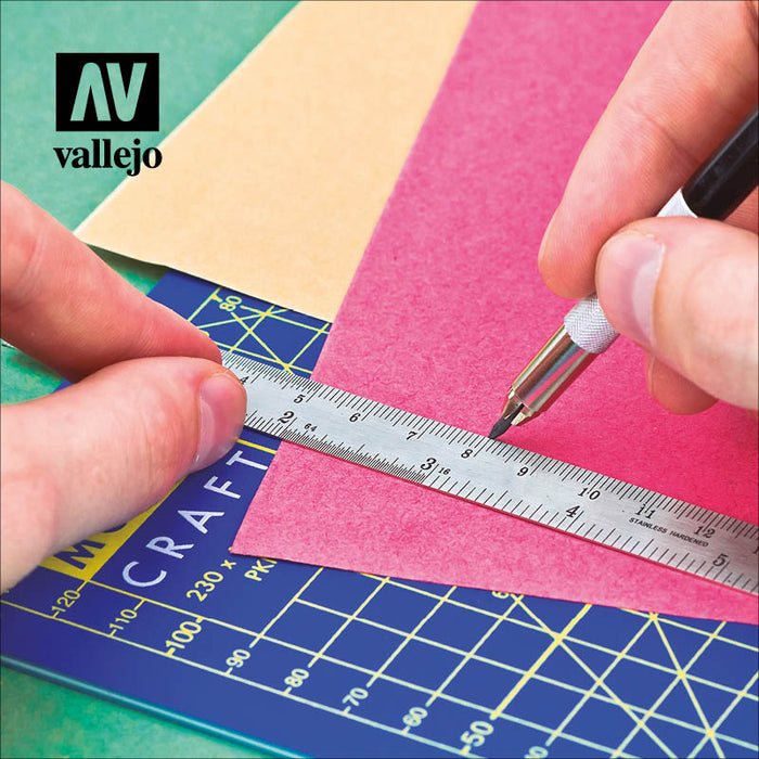 Vallejo Hobby Tools - Steel Ruler (150 mm)