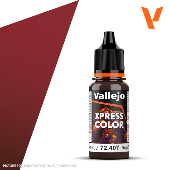 Vallejo Xpress Colour - 72.407 Velvet Red 18ml