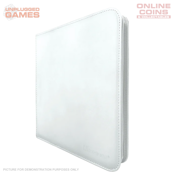 Ultra Pro VIVID 9-Pocket Zippered PRO Binder - WHITE