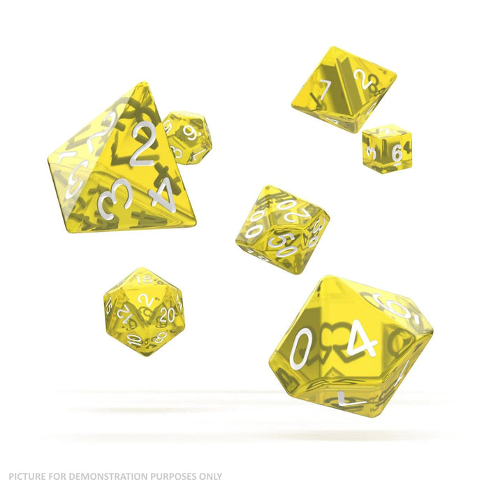 Oakie Doakie RPG Dice Set (7) - TRANSLUCENT YELLOW