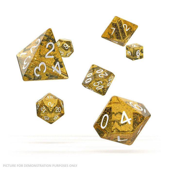 Oakie Doakie RPG Dice Set (7) - SPECKLED ORANGE