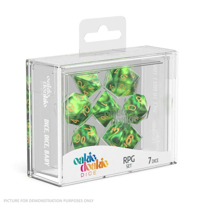 Oakie Doakie RPG Gemidice Dice Set (7) - JUNGLE