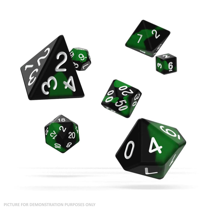 Oakie Doakie RPG Glow in the Dark Dice Set (7) - BIOHAZARD