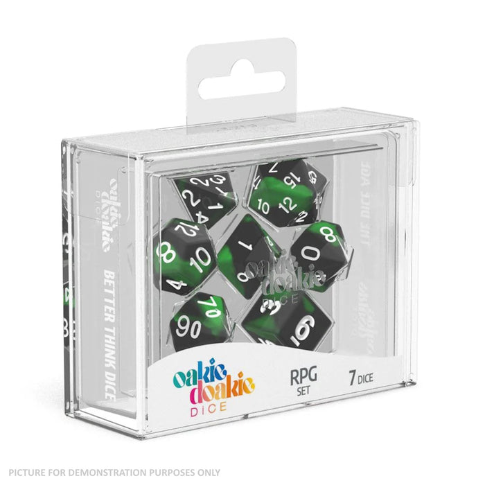 Oakie Doakie RPG Glow in the Dark Dice Set (7) - BIOHAZARD