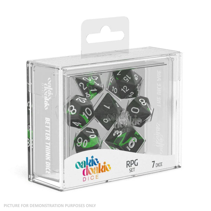 Oakie Doakie RPG Enclave Dice Set (7) - EMERALD