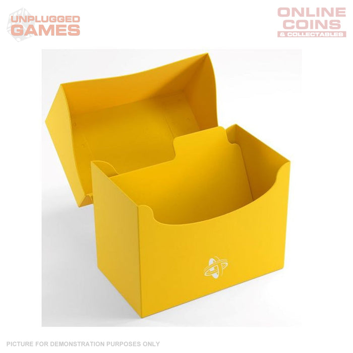 Gamegenic Side Holder Holds 80 Sleeves Deck Box Yellow