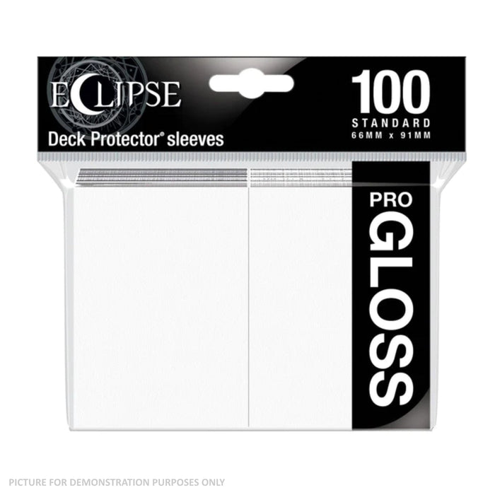Ultra Pro Eclipse Gloss Standard Deck Protector Sleeves 100ct - White