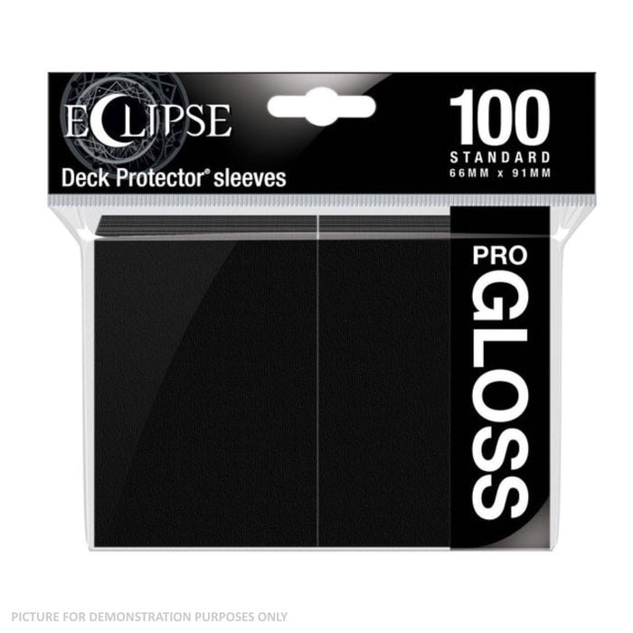 Ultra Pro Eclipse Gloss Standard Deck Protector Sleeves 100ct - Black