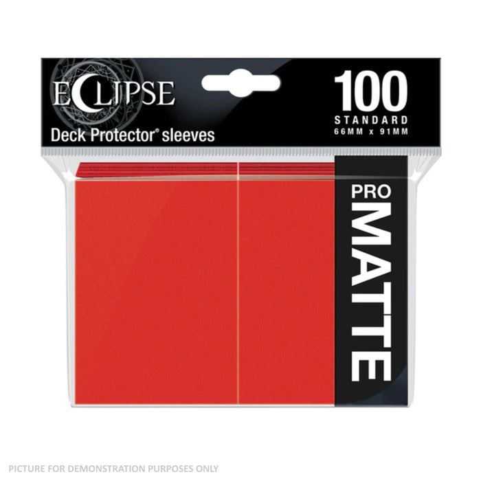 Ultra Pro Eclipse Matte Standard Deck Protector Sleeves 100ct - Red