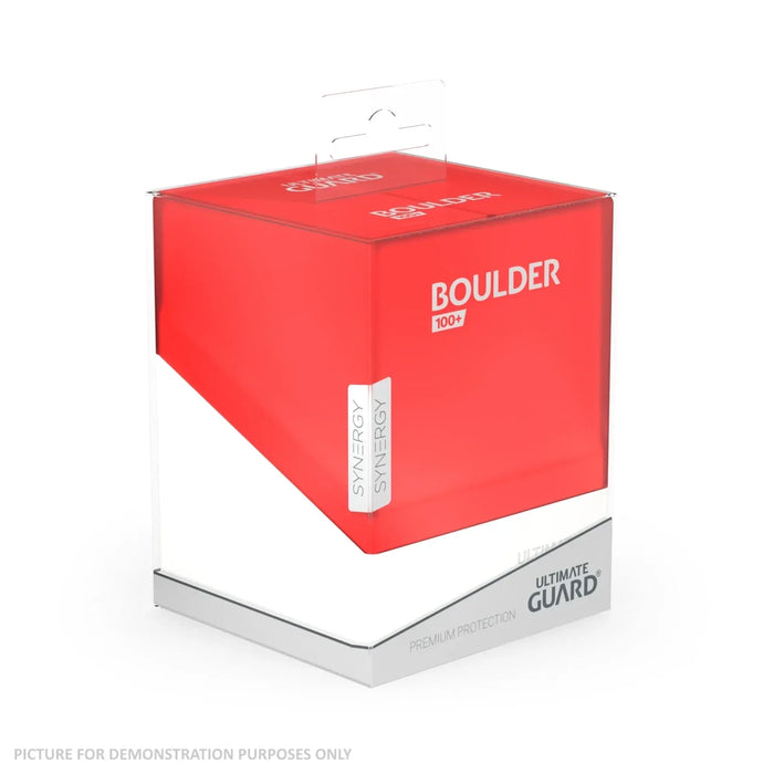 Ultimate Guard SYNERGY Boulder 100+ Deck Box - RED / WHITE