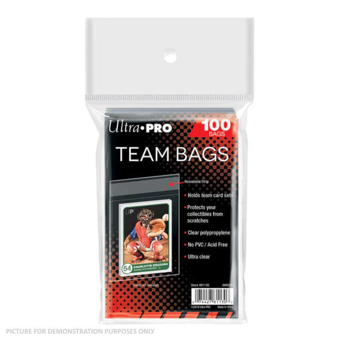 Ultra Pro Team Bags Resealable Sleeves - PACK OF 100