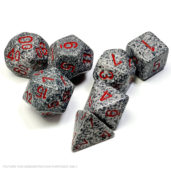CHESSEX Speckled Granite Polyhedral 7-Dice Set