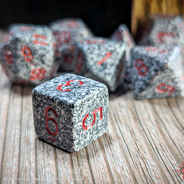 CHESSEX Speckled Granite Polyhedral 7-Dice Set