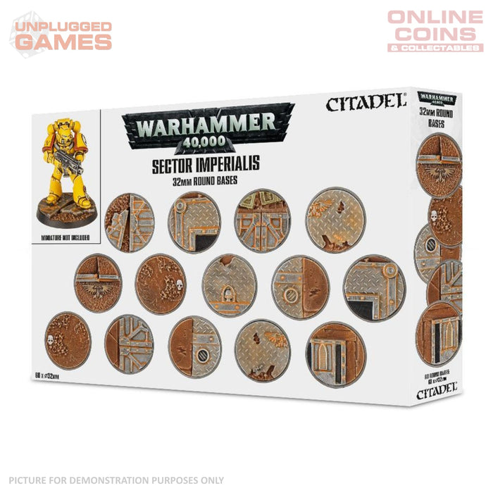Warhammer 40,000 - Sector Imperialis 32mm Round Bases