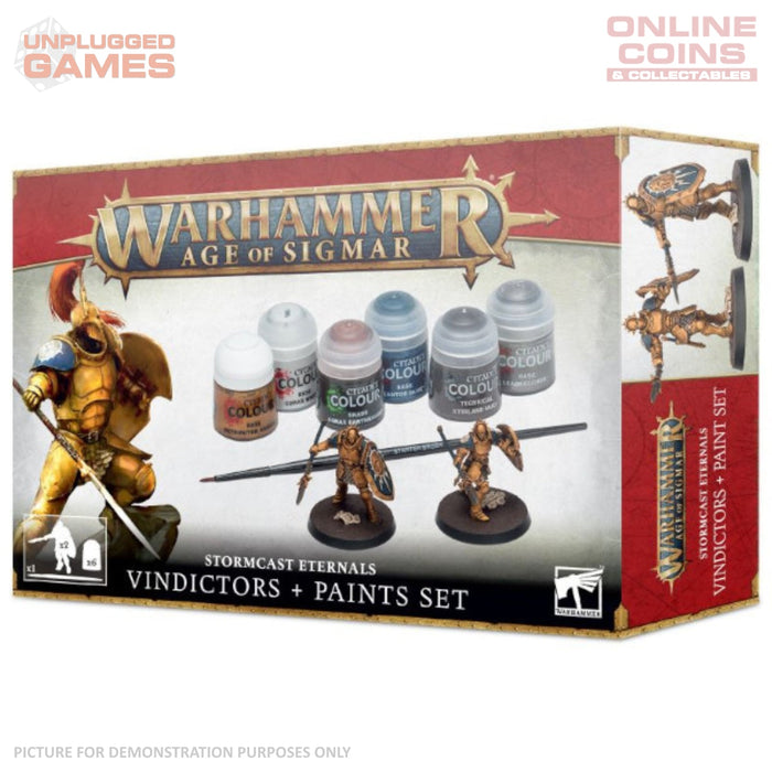 Warhammer Age of Sigmar - Stormcast Eternals Vindictors + Paint Set