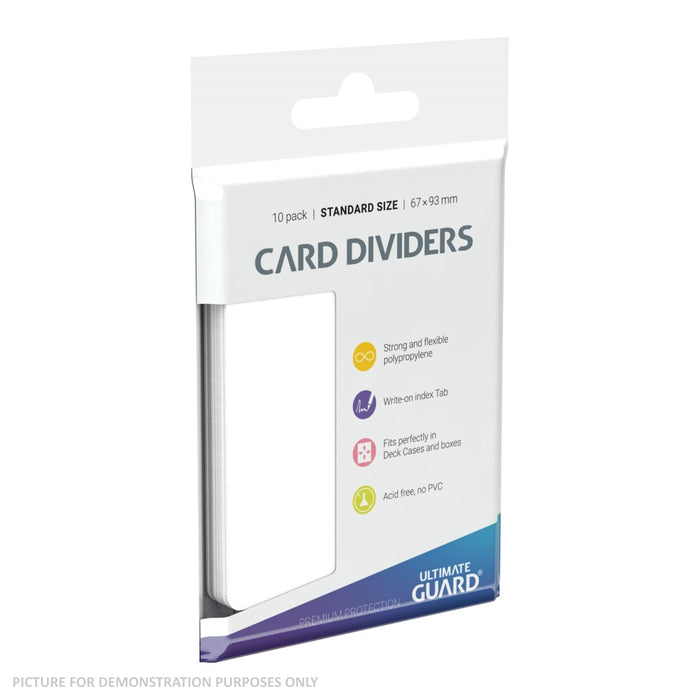 Ultimate Guard Trading Card Storage Dividers Pack of 10 - WHITE