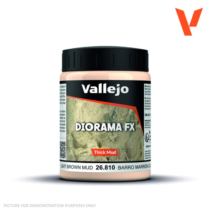 Vallejo Diorama Effects - 26.810 Thick Mud Acrylic Light Brown Mud 200ml