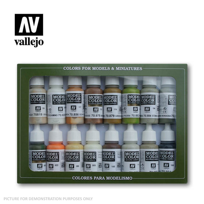 Vallejo Model Colour - Earth Tones 16 Colour Set
