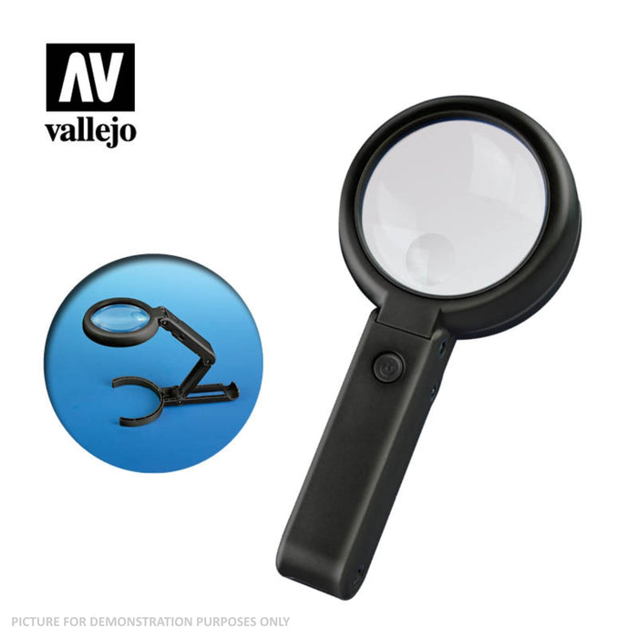 Vallejo Accessories - Lightcraft Foldable Led Magnifier (with inbult stand)