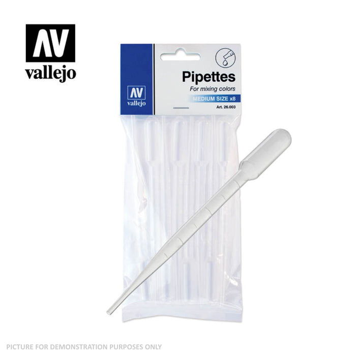 Vallejo Accessories - Pipettes Medium Size 8x3ml