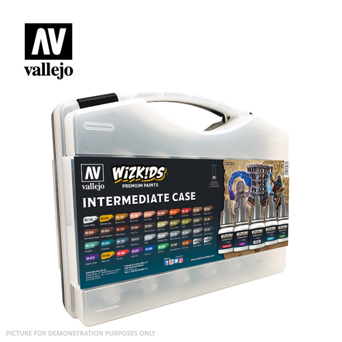 Wizkids Premium Paint Set by Vallejo - Intermediate Case